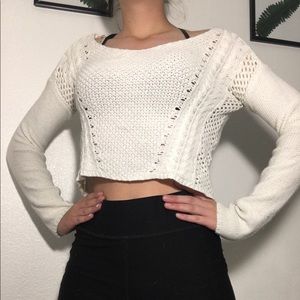 Knit cropped sweater